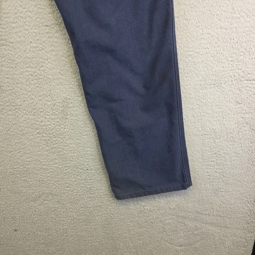 Carhartt Pants Mens 32x32 Blue Dungaree Fit Stained Ripped‎ Thrashed Carpenter